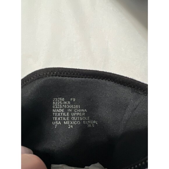 Kitten Heel Apostrophe Black Suede Sock Booties Size 7 - Picture 3 of 8